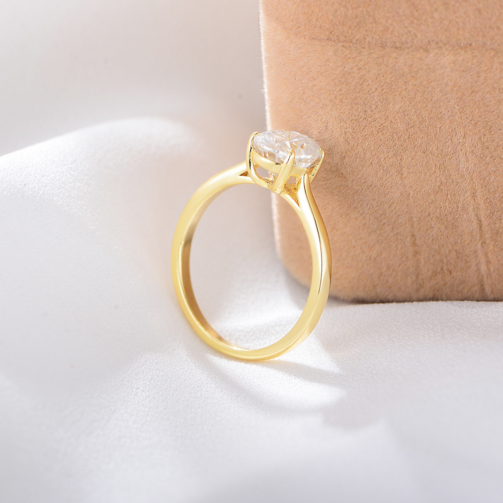 Zircon Inlay Material Rings Classification 1 Piece Quantity 925 Sterling Silver Zircon Oval Rings