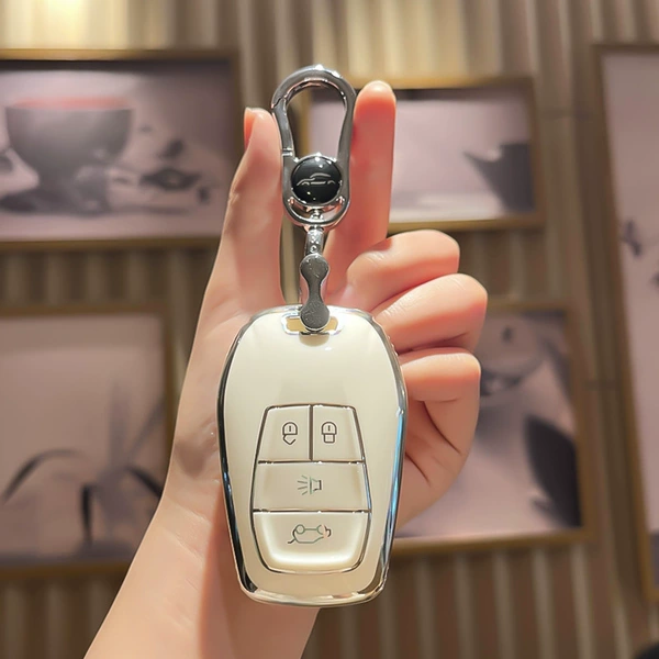Southeast B Smart 4 key: milk white (single shell+metal buckle)