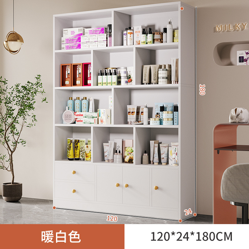 Cosméticos vitrina simple salón de belleza producto vitrina estante manicura peluquería vitrina materno e infantil tienda contenedor