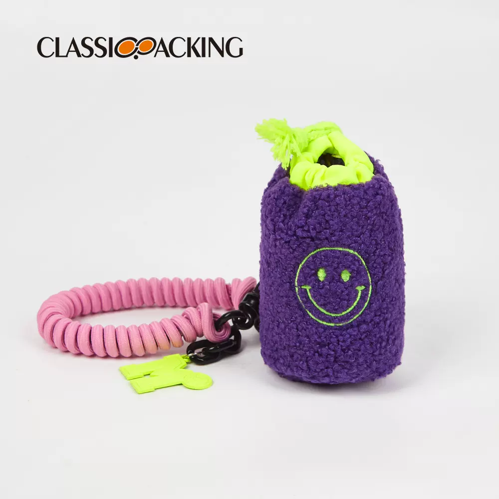 创意笑脸水桶便携可挂饰小包迷你包口红钥匙收纳包耳机包工厂定制