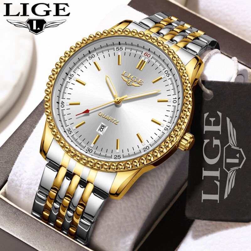 Men's Watch with Steel Band, Large Dial, Niche Domestic Brand, Fashionable and Elegant Quartz Watch, Wholesale Watches for the Elderly