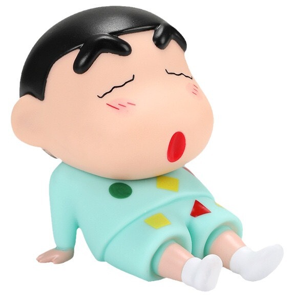 アニメのクレヨンの小さい新しい携帯電話のタブレットのスタンドの子供の頃の怠け者のネットの赤いアニメの手は湿ってかわいい子供の置物を遊びます。|undefined