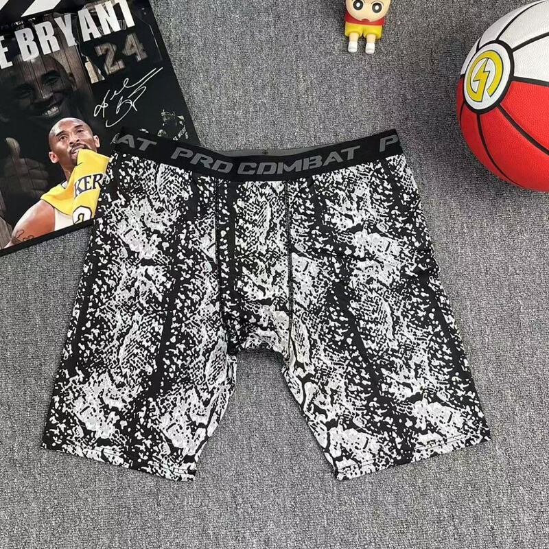 American-Style Animal Pattern Basketball Compression Shorts Fitness Workout Shorts Men's Elastic Sports Pants