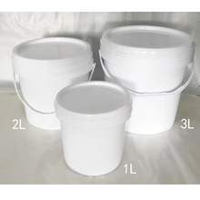 塑料桶1L2L3L黄油调料花卉盆栽桶全新料迷你圆桶2升塑料胶桶厂家