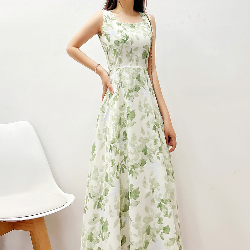 Green summer dress