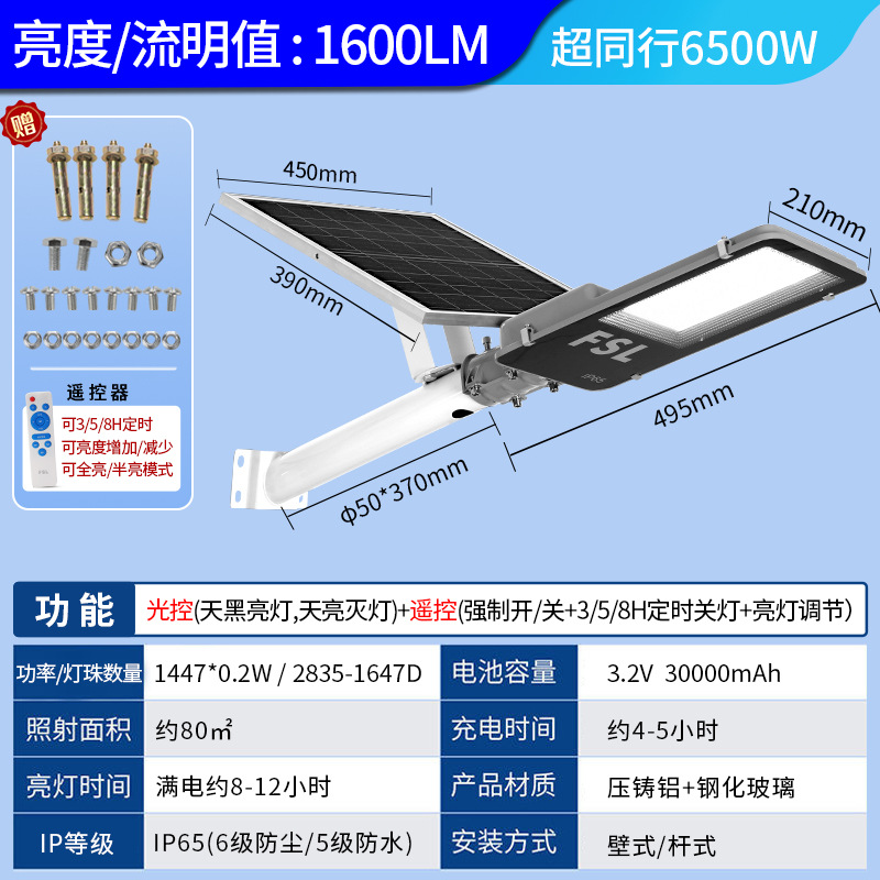 Foshan iluminación nueva luz solar al aire libre luz de patio super brillante iluminación de inducción impermeable rural led farola