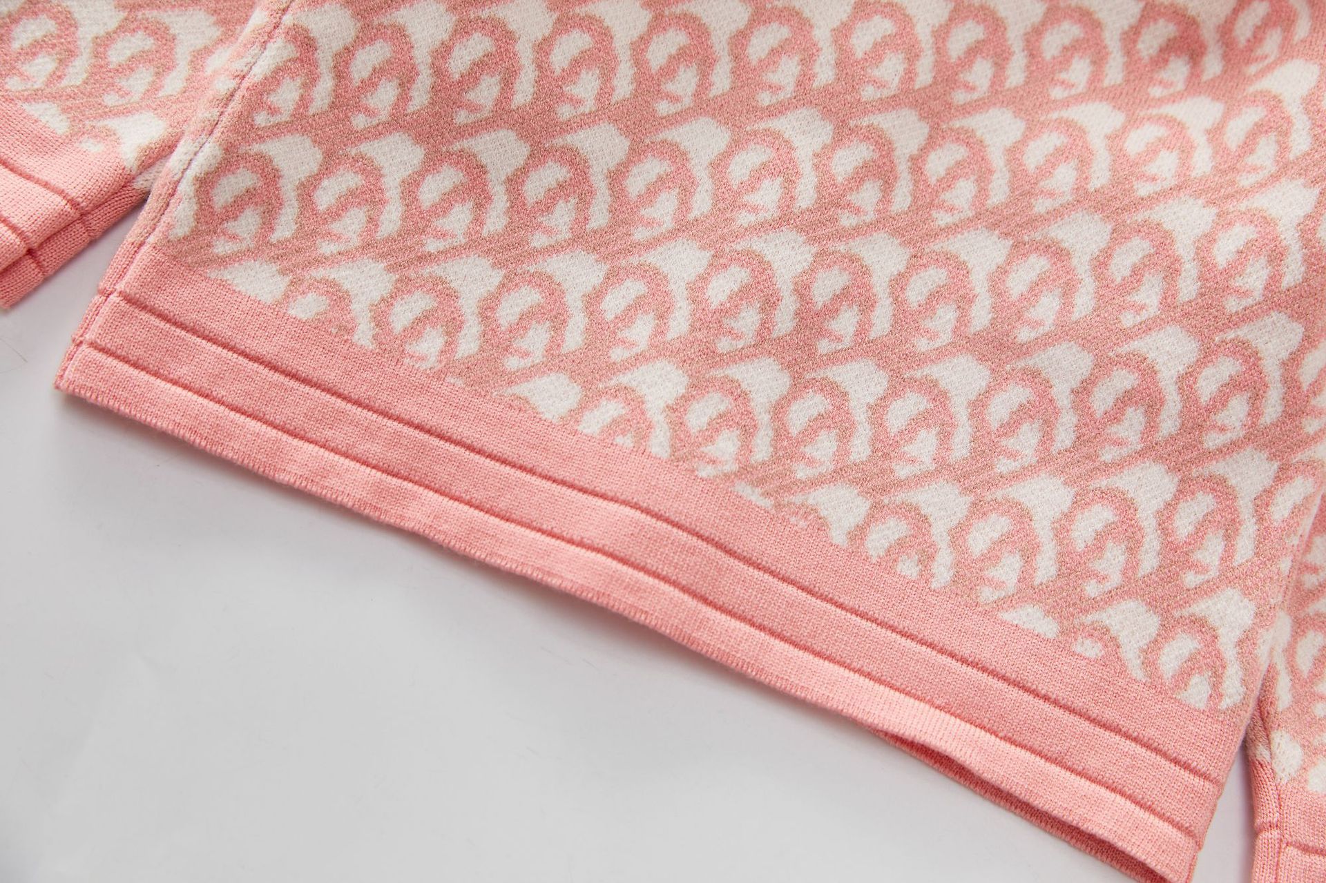 Girls' Sweater 2022 Autumn/Winter Small Fragrant Wind Children's Knitted Cardigan+Half Skirt Two Piece Set_voghion.com