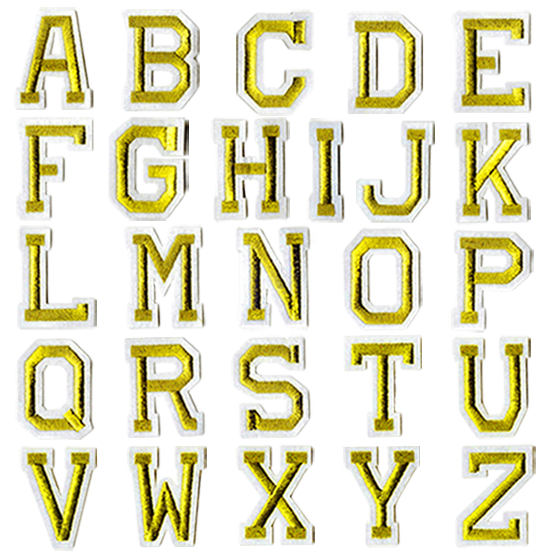 Venta caliente transfronteriza bordado combinación de letras en inglés de color parche parche bordado en inglés pegatinas decorativas en inglés ropa pegatinas de tela de bricolaje