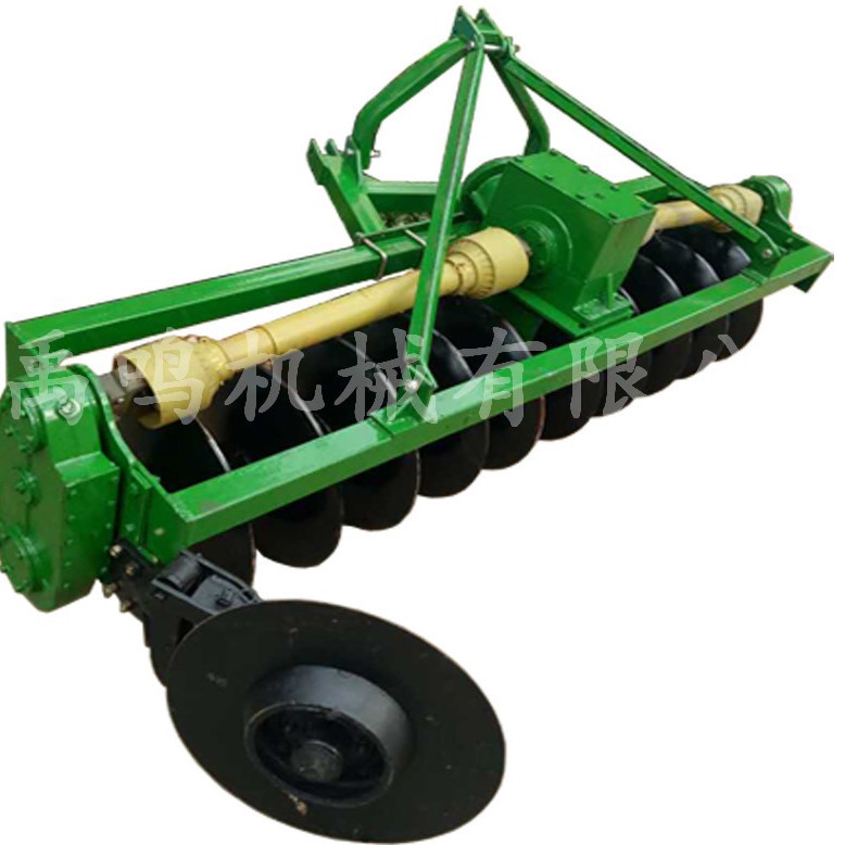 水田驱动圆盘犁7片驱动圆梁圆盘犁 稻田拖拉机后置双传驱动圆盘犁