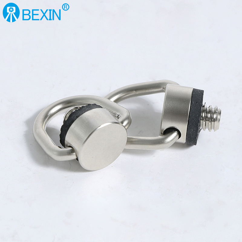 Venta al por mayor británico 1/4 Cámara tornillo de conexión cabeza de trípode tornillo de liberación rápida Placa de liberación rápida correa de elevación tornillo de anillo