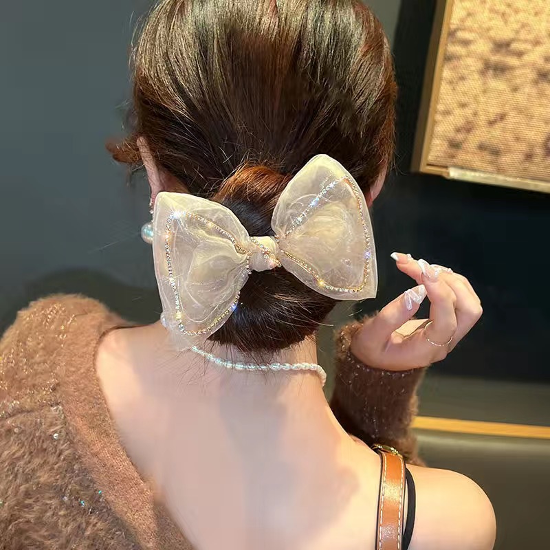 샴페인 컬러 메쉬 체인 드릴 대장 링