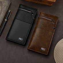 男士西装包长款钱包多卡位复古三合一超软商务钱夹潮流折叠卡包