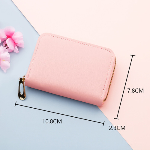Women's accordion zipper card holder multi-card slot ID bag multi-functional coin purse credit card holder mini men's simple