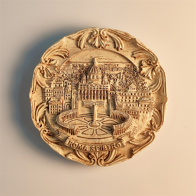 意大利罗马梵蒂冈复古做旧地标建筑旅游纪念磁力冰箱贴收藏伴手礼