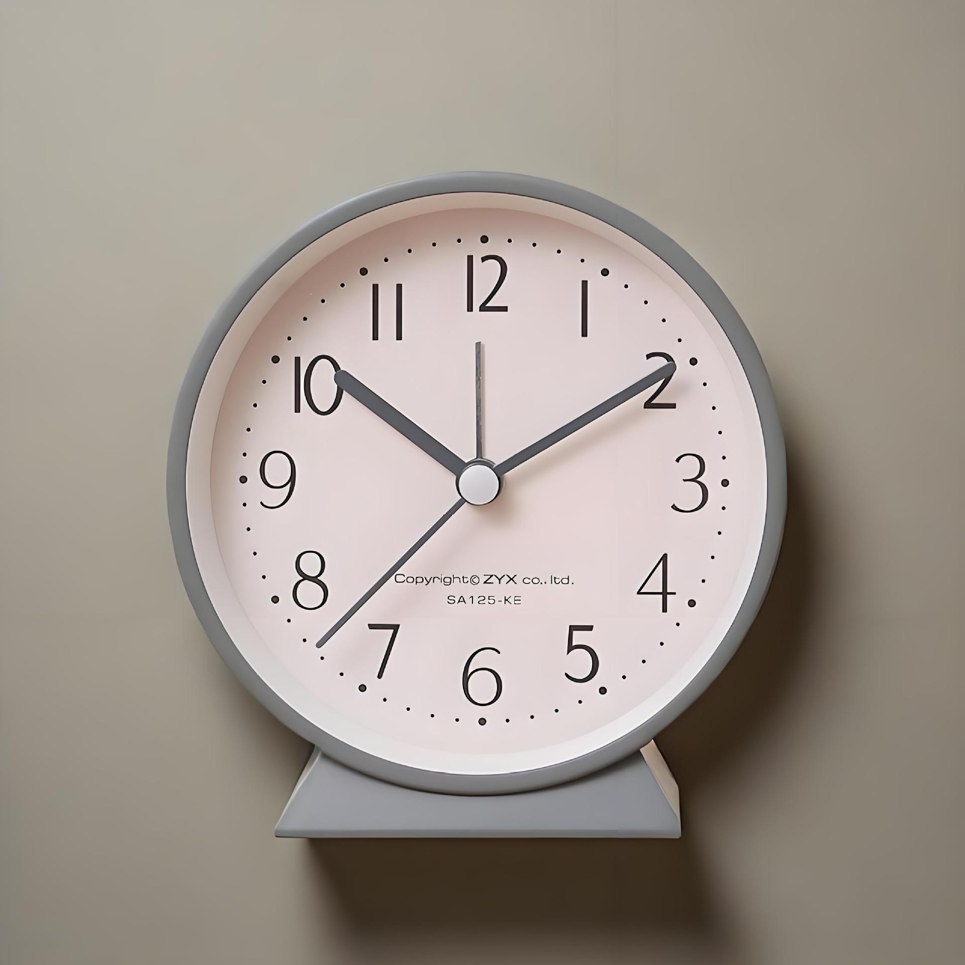 Minimalist Alarm Clock for Primary and Secondary School Students Dormitory Bedside Lazy Alarm Night Light Bedroom Mute Cute Female Study