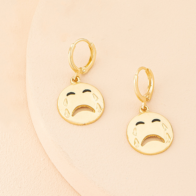 Korean Fun Expression Alloy Earrings Wholesale display picture 3