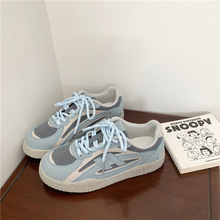 轻便舒适板鞋女2025秋季新款百搭休闲运动鞋韩版帆布鞋女远波6160