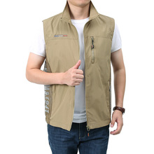 新款广告马甲 男记者旅游多口袋透气大码休闲马甲