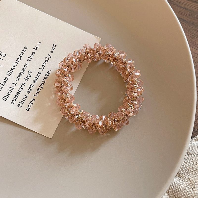 투명한 핑크 크리스탈