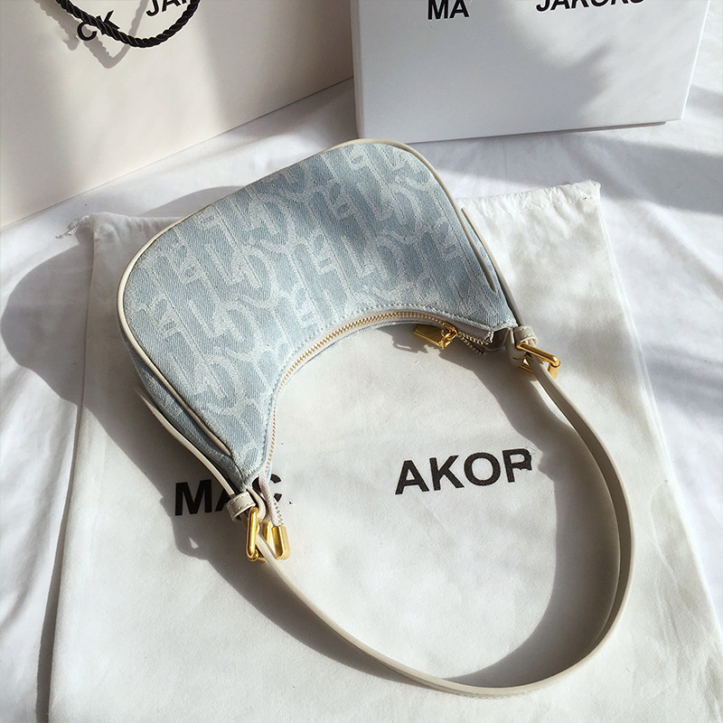 Hong Kong kJhsel PU niche denim law stick underarm for women's spring/summer new shoulder bag_voghion.com