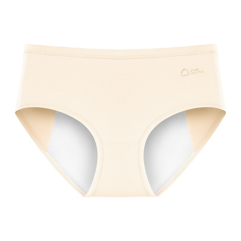 Pantalones fisiológico de algodón puro, bragas, algodón puro para mujer, entrepierna antibacteriana, período menstrual, pantalones de tía de seguridad a prueba de fugas, refrescante
