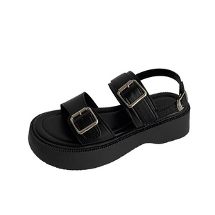 Platform Thick-Soled Skirt Ins Trendy Retro Outer Wear Korean Style Roman Sandals Women's Summer New Fashion 2025