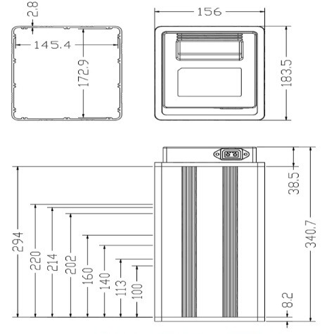 48V20Ah/25Ah 電気自動車用リチウム電池ケース アルミニウム合金電池ボックス 円筒形または角形電池セルシェル|undefined