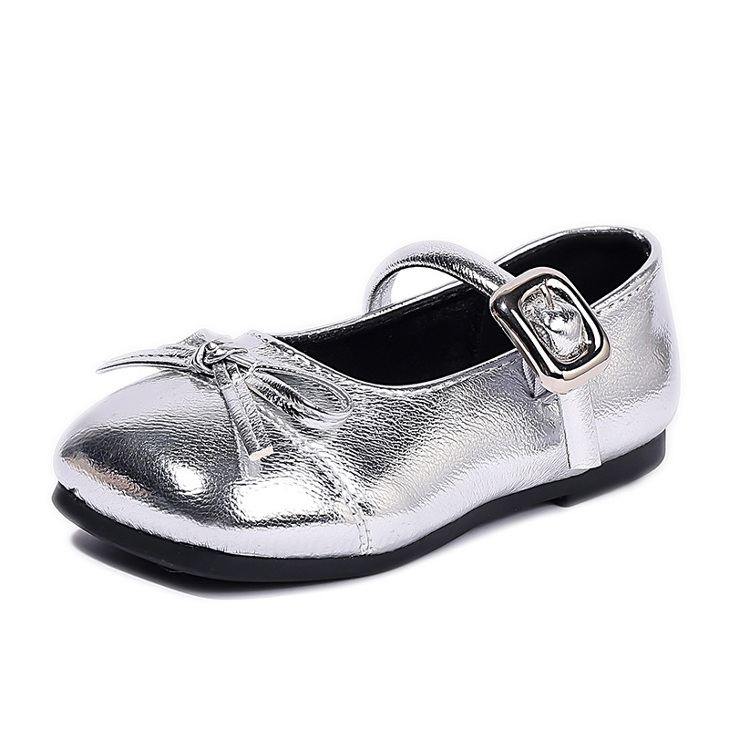 Zapatos de cuero para niñas 2026 primavera nuevos zapatos de princesa antideslizantes para niños zapatos de moda versátiles retro image 6