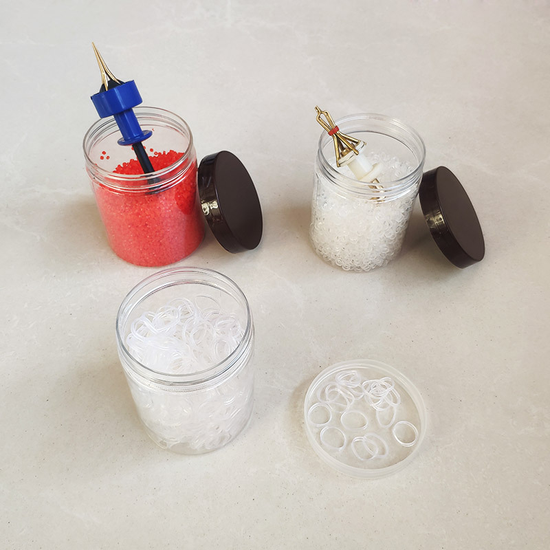 Barrel red worm rubber band granules