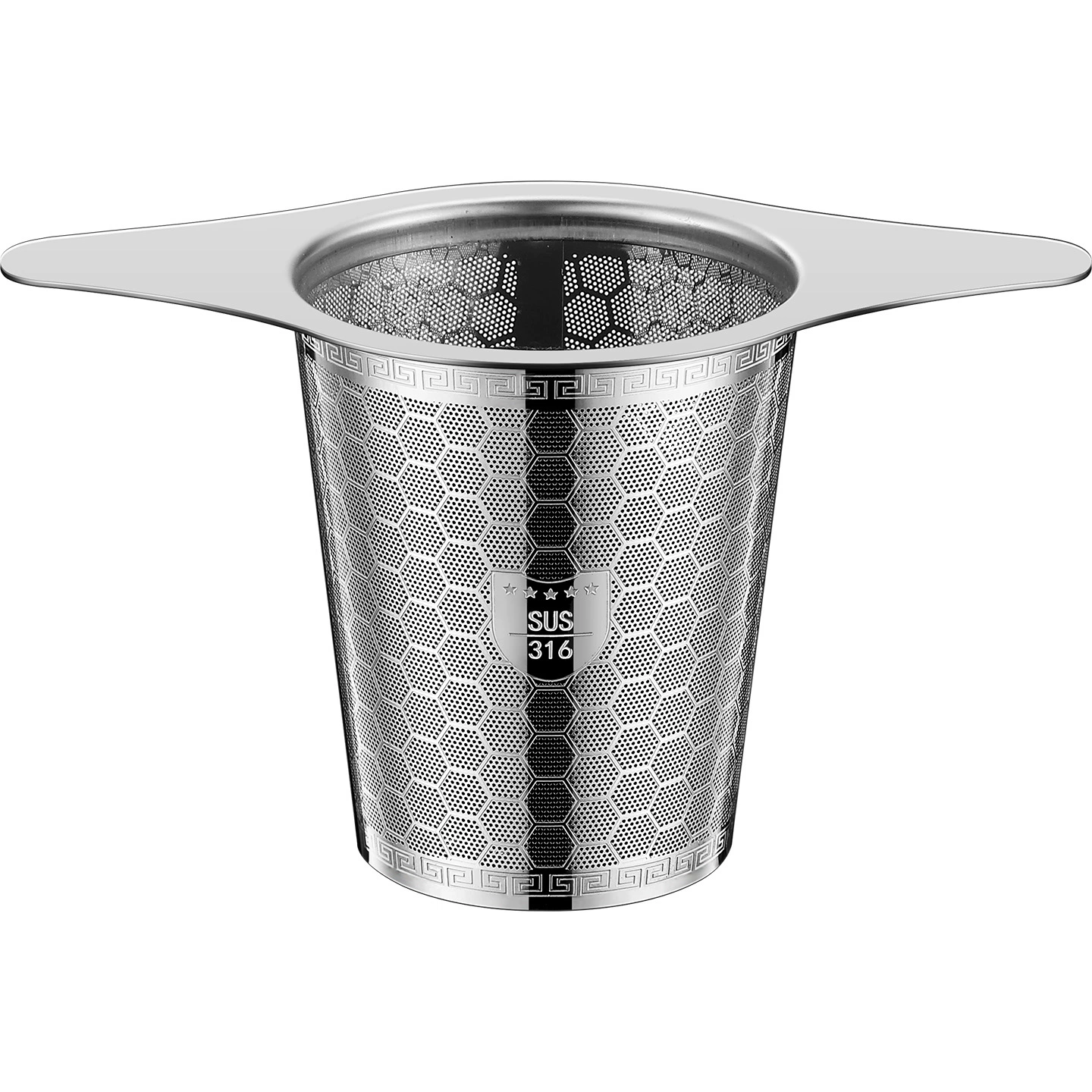 Tea set stainless steel with accessories, cigarette holder