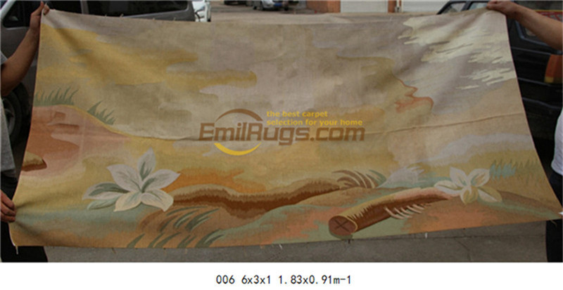 Oubuson Tapestry Pure Wool Handmade Baroque Corridor Hanging Decoration ​