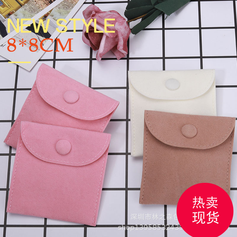 En stock terciopelo fresco flip bolsa envolvente flip bolsa de terciopelo reloj joyería plegable franela flip bolsa fabricante