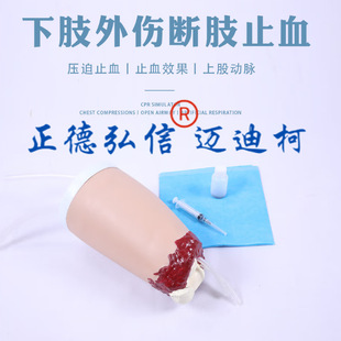 Zhengde Hongxin Zdhx-H3008 Hemostatic Model of Lower Limb External Injury and Limb Amputation/Hemostatic Model of Lower Limb External Injury and Limb Amputation