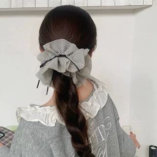 【韩系细波点小蛮腰】薄柔纱波点大肠发圈小众高级感发绳女简约