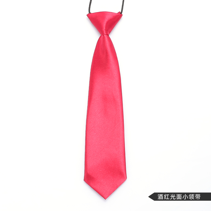 ↤↤↤어린이용 버건디 글로시 타이 ↦=>=>=>