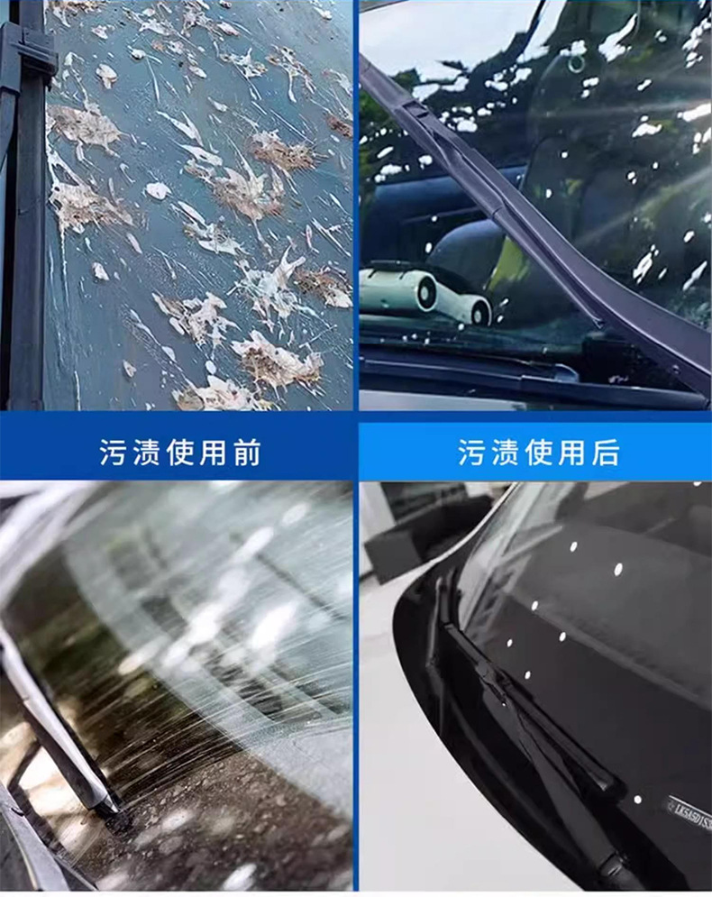 Wholesale Automotive Glass Cleaner with Ethanol Formula, Powerful Stain Remover, Removes Insect Residue and Oil Film, Summer Wiper Fluid, Specialized for High-End Cars