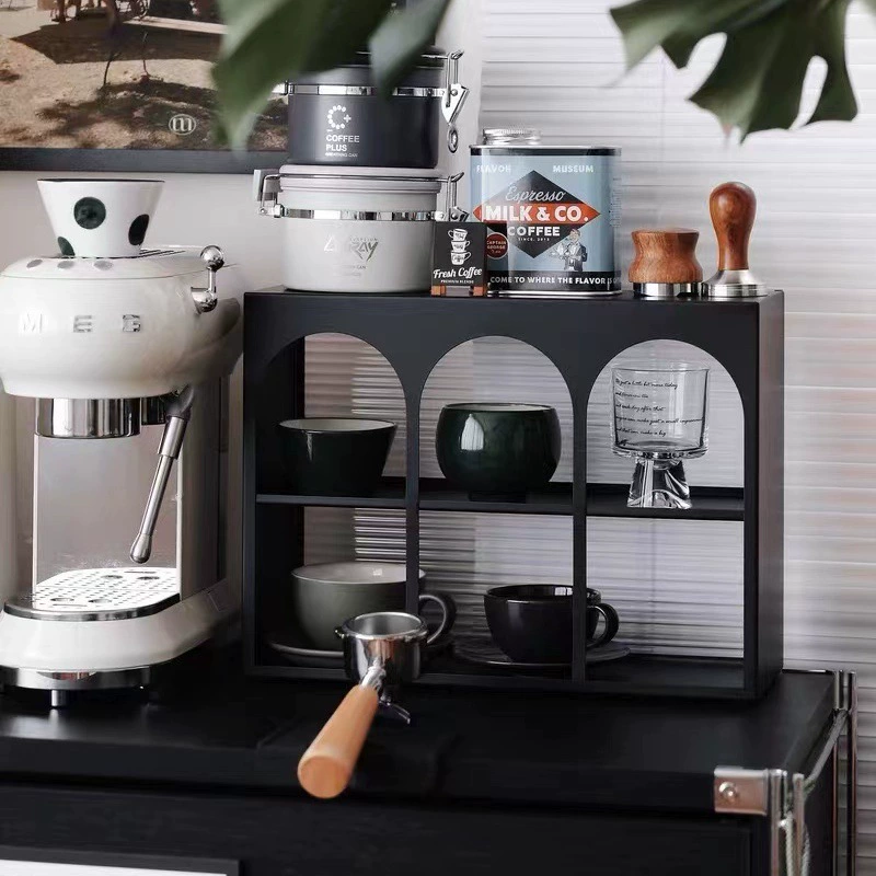 Акриловый держатель для чашек Jiu Lou, арочная форма, стеллаж для хранения, туалетный столик, настольный ящик для хранения косметики, стеллаж для дисплея