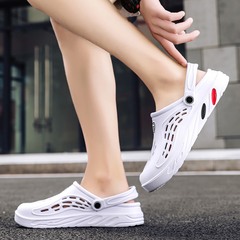 Croc Shoes Men's Cross-Border 49 Large Size Wholesale Summer New Style Men's Baotou Croc Shoes Two-Wear Sandals