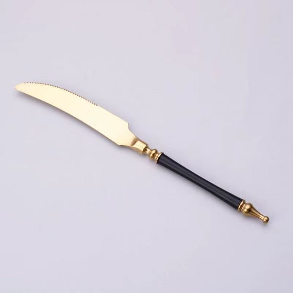 Black golden knife