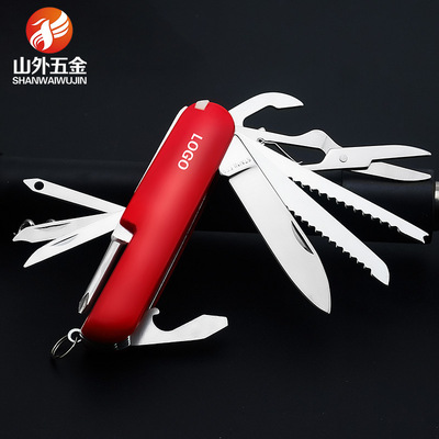 定制瑞士刀军刀礼盒套装 折叠小刀户外礼品刀11功能工厂直供现货|ms