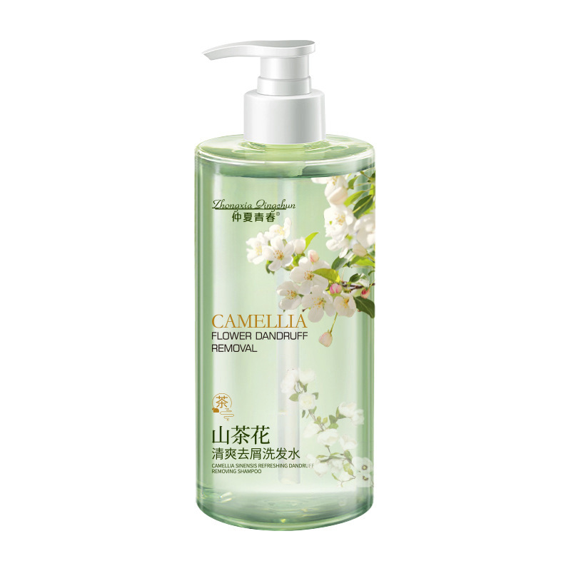 Camellia perfume de aminoácidos champú de baño refrescante puede eliminar la fragancia de los fabricantes de champú de pinza
