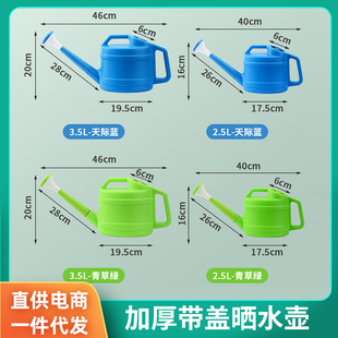 Planting Vegetables and Watering Flowers Artifact Sprinkling Kettle Large Capacity Long-mouth Vegetables and Drain Flower Pot Household Courtyard Garden Tools Watering Kettle