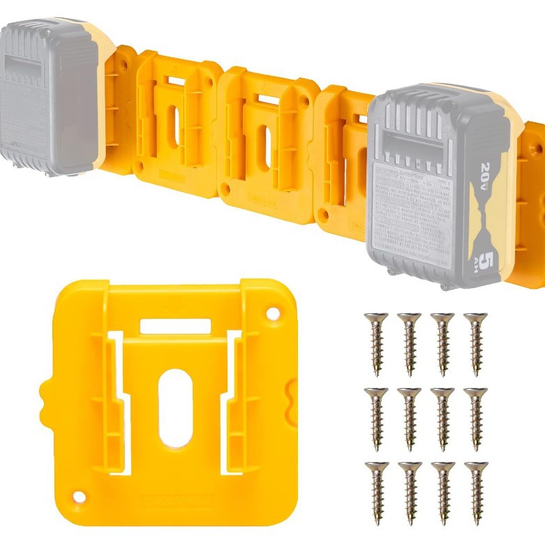 适用于得伟 Dewalt 20V 60V 电池底座支架适DCB200 电池支架 挂钩