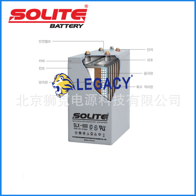 韩国SOLITE蓄电池SLX 800/MSBS 800（2V800AH）通讯机房电池