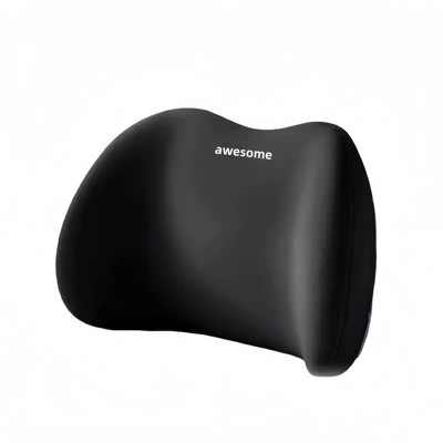 Cushion Seat Backrest: Headrest - mysterious-black-waist-support-awesome