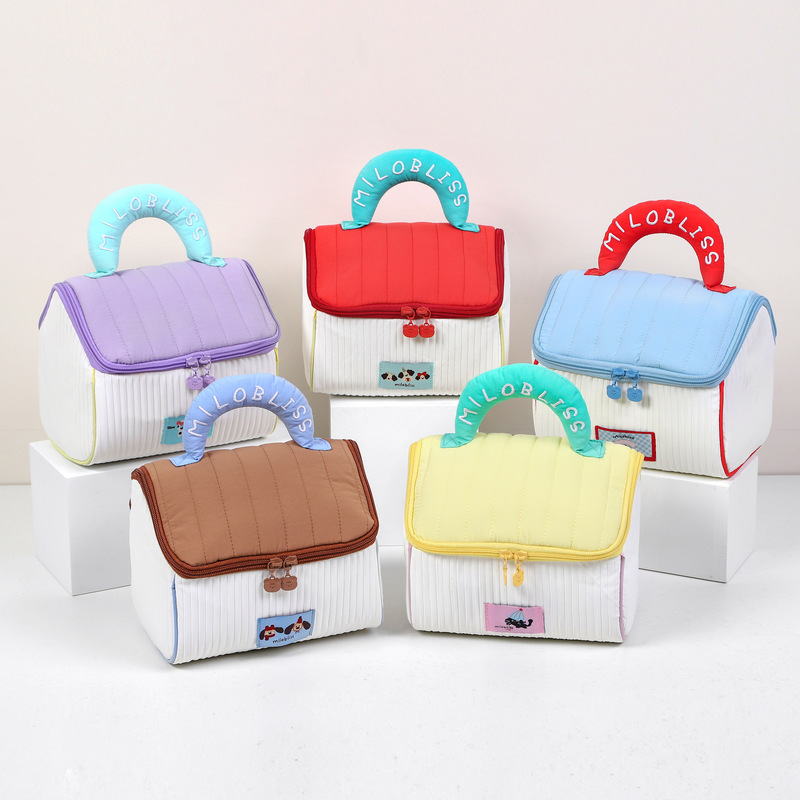 かわいいハウス化粧品バッグ大容量キャビンポータブル収納袋結婚式満月お土産収納袋|undefined