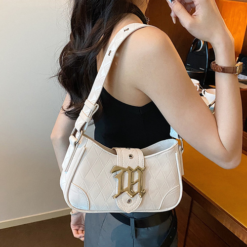 Underarm Bag for Women 2024 New French Niche High-End Single Shoulder Crossbody Bag Fashion Blogger Summer Baguette Bag