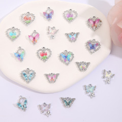 新商品の甘いシリーズDIYアクセサリーの蝶水晶合金のアクセサリーのネックレスのブレスレットの材料の現物は卸売りします。