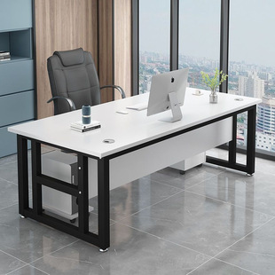 Office Desk Simple Single Boss Desk Computer Desk Simple Modern Supervisor Desk Office Desk and Chair Combination