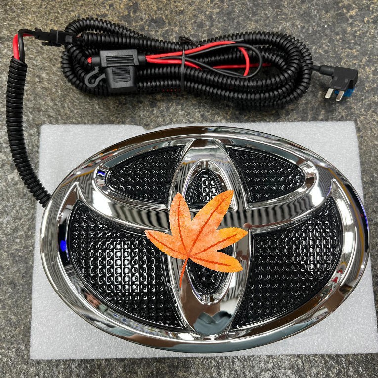 [Productos calientes transfronterizos] Aplicable a Toyota 19 * 13cm ABS dinámico de marca de red LED de marca de luz blanca image 1